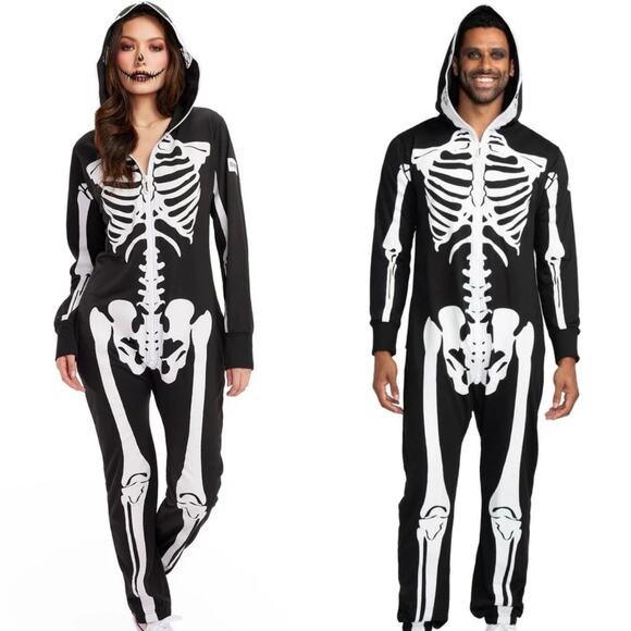 Tipsy Elves Skeleton Onesie Costume - Picture 1 of 4